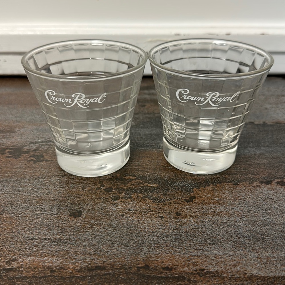 Vintage Crown Royal set of two